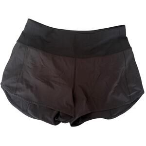 Lululemon Speed Up Short Long 4" Updated Fit Run Short Black Size 8 Tall NWOT